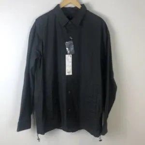 Jil Sander +J Uniqlo FW 22 MEN OVERSIZED SHIRT BLOUSON in Grey Size Large